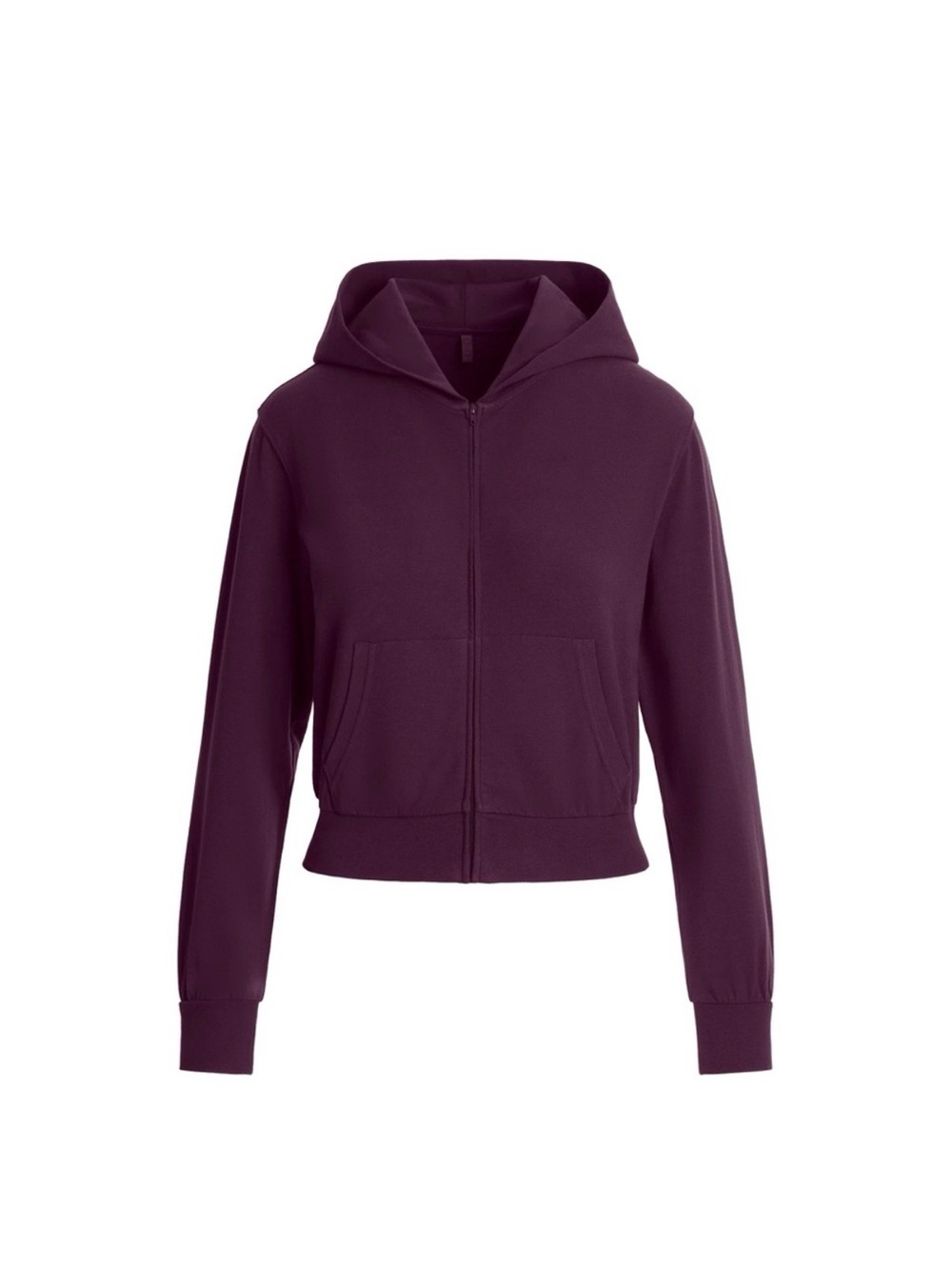 SKIMS Cotton Jersey
Zip-Up Hoodie Size Medium Color Currant